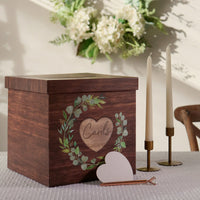 Thumbnail for Rustic Brown Wood Card Box - Updated Alternate Image 4 - Kate Aspen