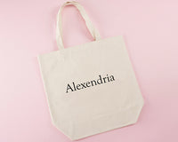 Thumbnail for Gold Foil Bridesmaid Canvas Tote (Personalization Available)
