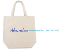 Thumbnail for Gold Foil Bride Canvas Tote (Personalization Available)
