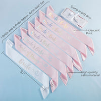 Thumbnail for Brides Babes Iridescent Satin Sash (Set of 7) Alternate Image 4, Kate Aspen | Party Kit