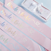 Thumbnail for Brides Babes Iridescent Satin Sash (Set of 7) Alternate Image 5, Kate Aspen | Party Kit