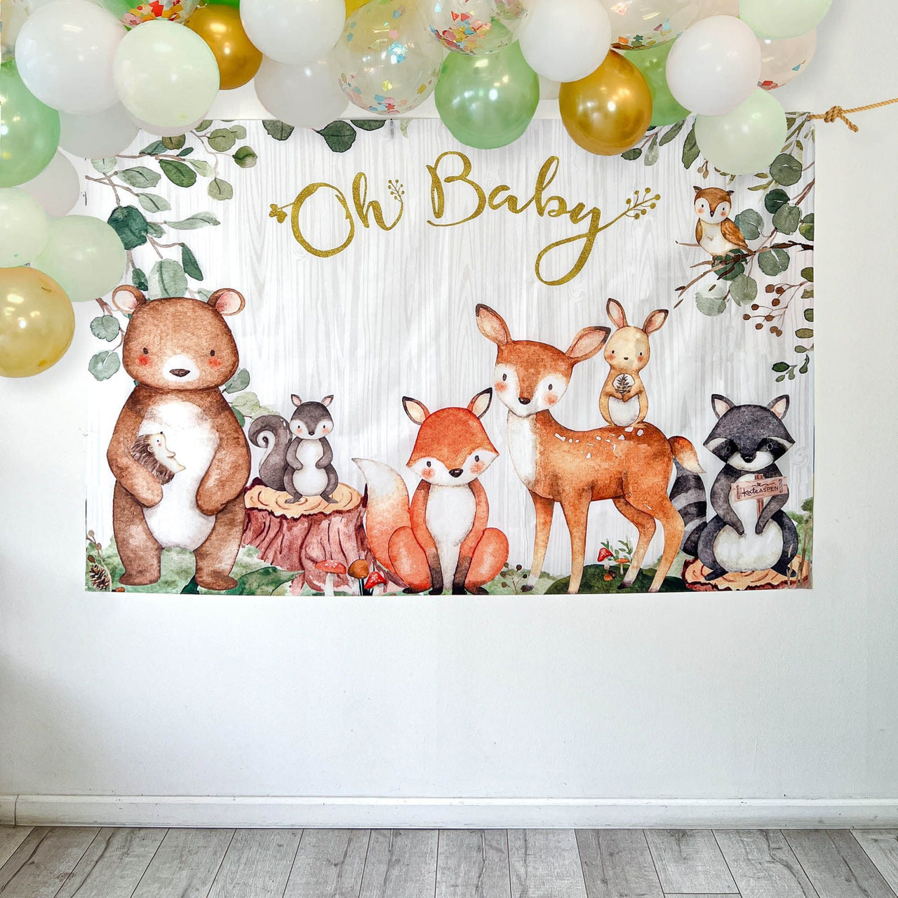 Woodland Baby Shower Photo Backdrop Alternate Image 2, Kate Aspen | Photo Backdrops