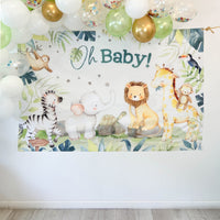 Thumbnail for Safari Baby Shower Photo Backdrop Alternate Image 2, Kate Aspen | Photo Backdrops