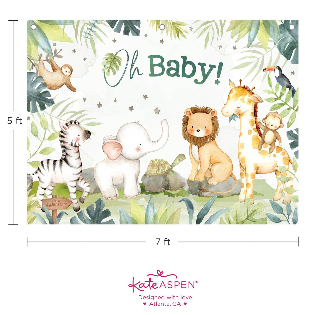 Safari Baby Shower Photo Backdrop Alternate Image 6, Kate Aspen | Photo Backdrops