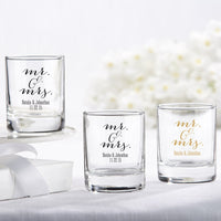 Personalized 2 oz. Shot Glass/Votive Holder Main Image4, Kate Aspen | Shot Glasses