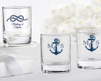 Thumbnail for Personalized 2 oz. Shot Glass/Votive Holder - Nautical Wedding