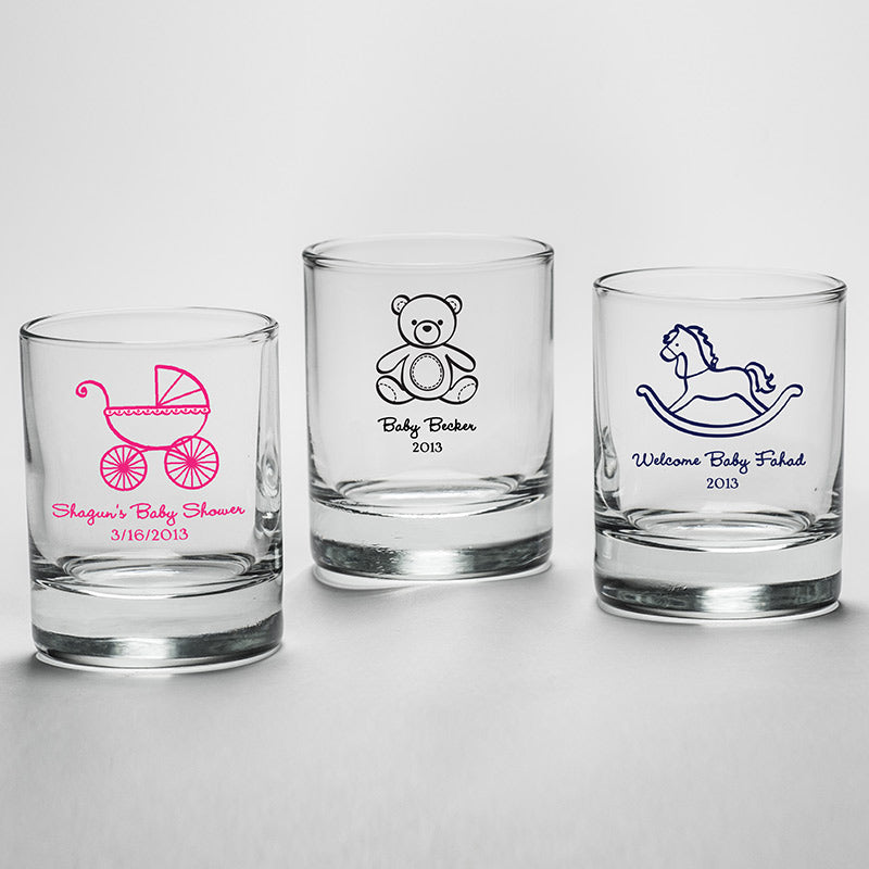 Personalized 2 oz. Shot Glass/Votive Holder Alternate Image 4, Kate Aspen | Shot Glasses