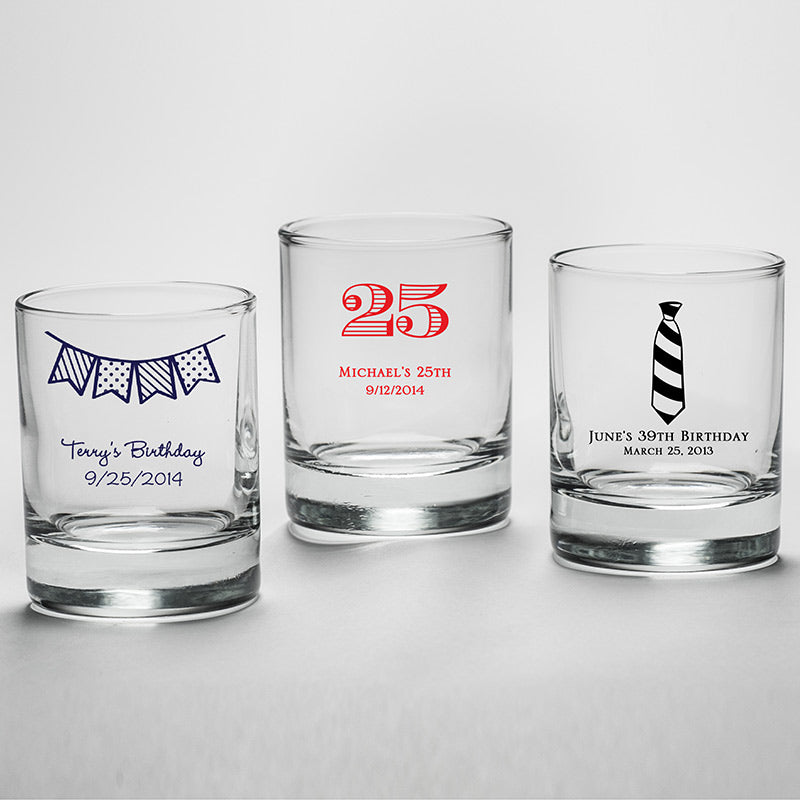 Personalized 2 oz. Shot Glass/Votive Holder Alternate Image 5, Kate Aspen | Shot Glasses
