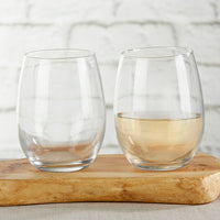 9 oz. Stemless Wine Glass - DIY Main Image, Kate Aspen | Wine Glass