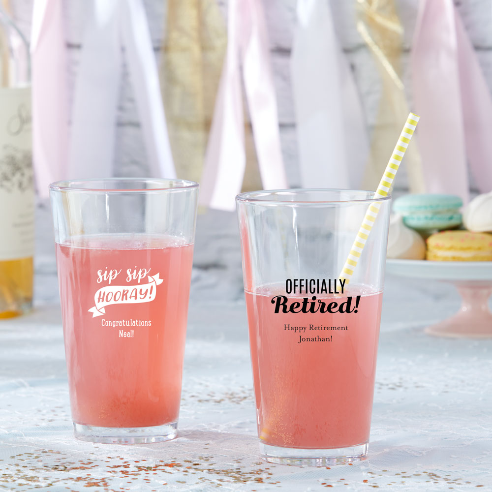 Personalized 16 oz. Pint Glass - Celebration