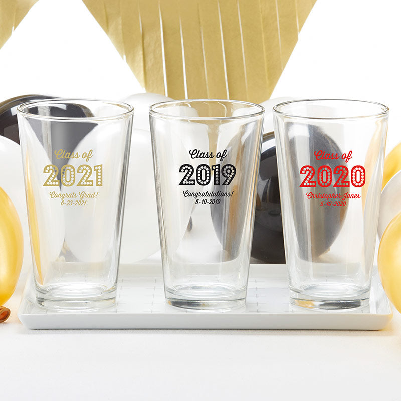 Personalized 16 oz. Pint Glass - Class of 2019