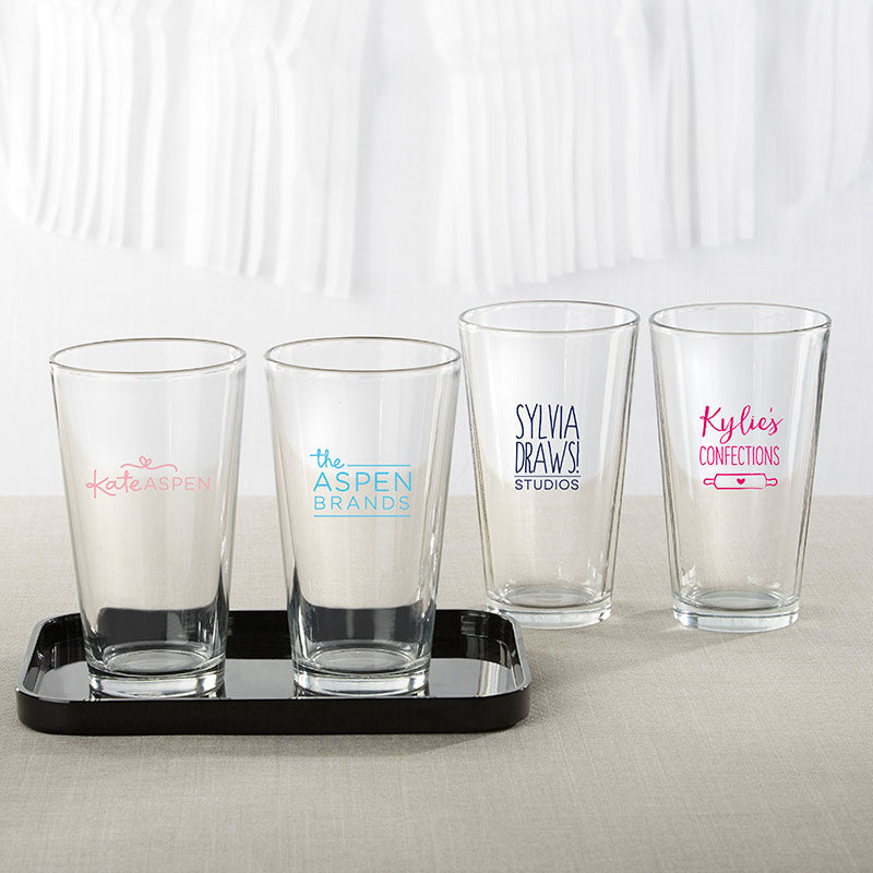 Personalized 16 oz. Pint Glass - Custom Design Main Image, Kate Aspen | Pint Glass