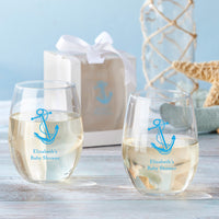 Personalized 15 oz. Stemless Wine Glass - Baby Shower Alternate Image 7, Kate Aspen | Wine Glass