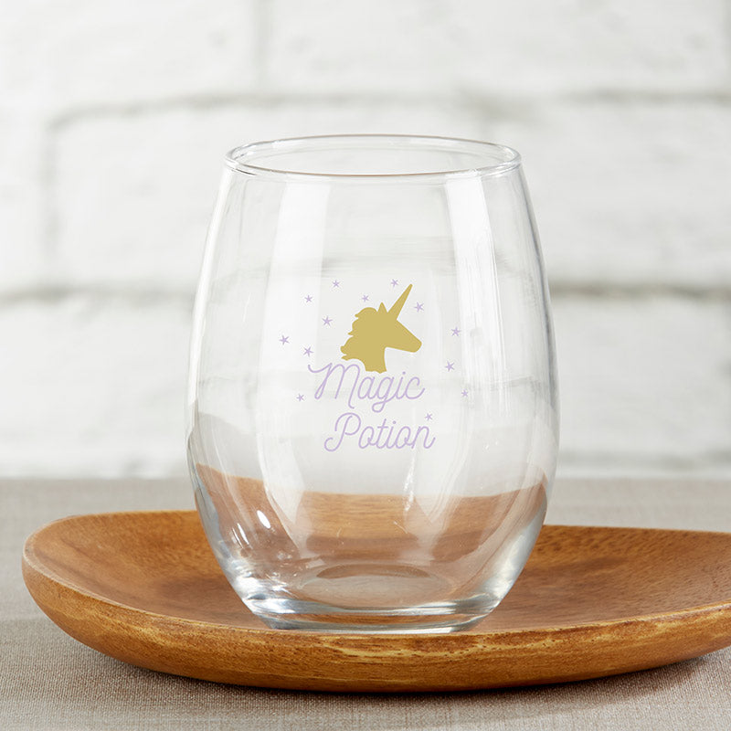 Enchanted Party 15 oz. Stemless Wine Glass (Set of 4)