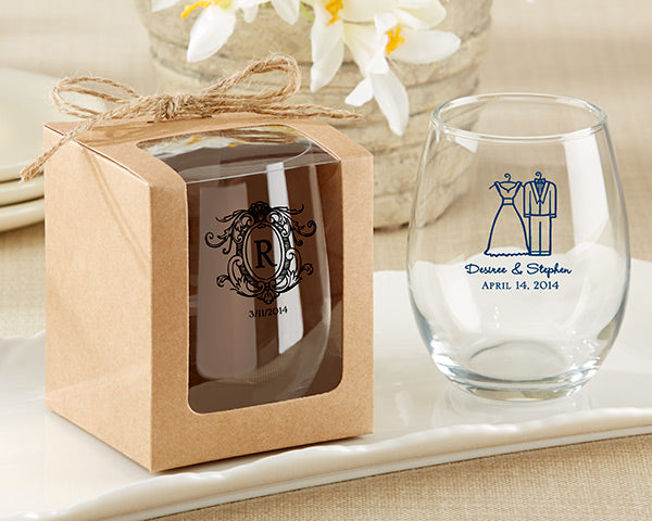 Kraft 9 oz. Glassware Gift Box with Twine (Set of 12) Alternate Image 4, Kate Aspen | Glassware Gift Box
