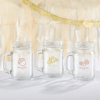 Thumbnail for Personalized 16 oz. Mason Jar Mug - Fall