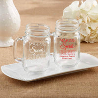 Thumbnail for Personalized 16 oz. Printed Mason Mug - Making Spirits Bright