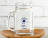 Thumbnail for Personalized 16 oz. Mason Jar Mug - Sunflower