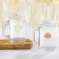 Thumbnail for Personalized 16 oz. Mason Jar Mug - Thanksgiving
