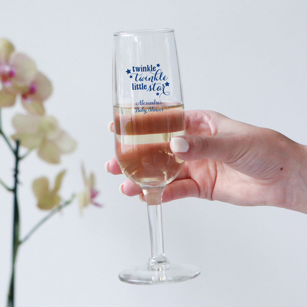 Personalized 6 oz. Champagne Flute - Baby Shower