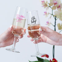 Thumbnail for Personalized 6 oz. Champagne Flute - Baby Shower