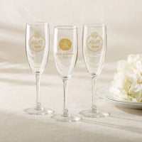Thumbnail for Personalized Champagne Flute - Beach Tides