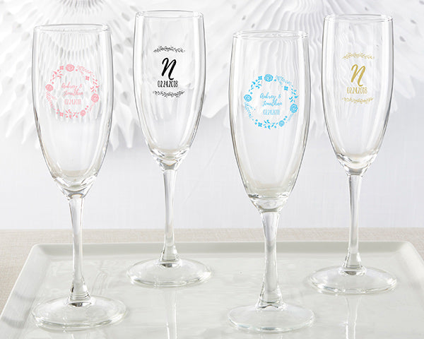 Personalized Champagne Flute - Ethereal