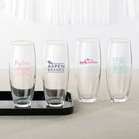 Thumbnail for Personalized 9 oz. Stemless Champagne Glass - Custom Design Main Image, Kate Aspen | Champagne Flutes