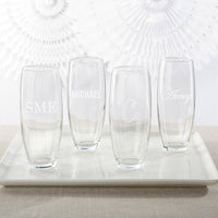 Thumbnail for Personalized 9 oz. Stemless Champagne Glass - Engraved
