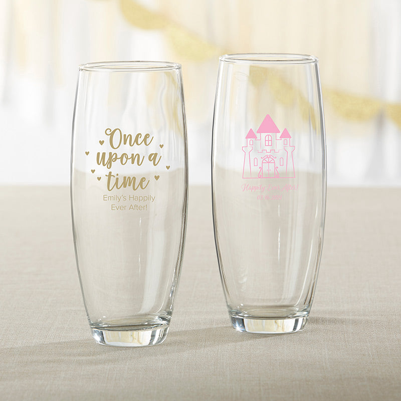 Personalized 9 oz. Stemless Champagne Glass - Princess Party