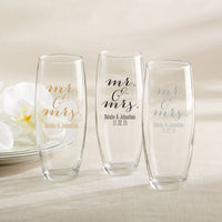 Thumbnail for Personalized 9 oz. Stemless Champagne Glass Alternate Image 3, Kate Aspen | Champagne Flutes