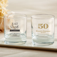 Thumbnail for Personalized 9 oz. Rocks Glass - Birthday