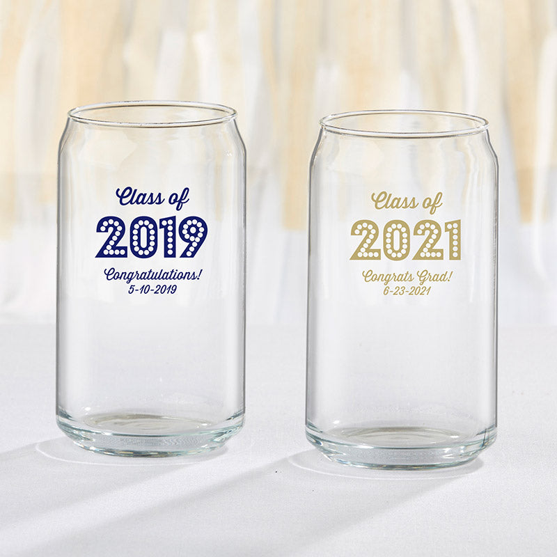 Personalized 16 oz. Can Glass - Class of 2019