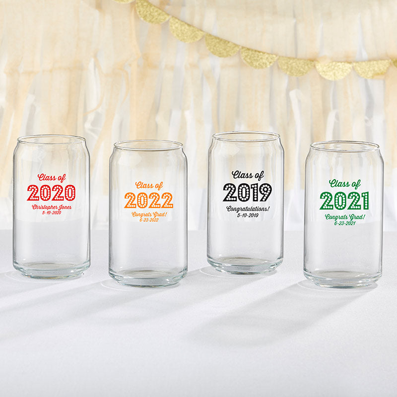 Personalized 16 oz. Can Glass - Class of 2019