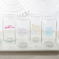 Thumbnail for Personalized 16 oz. Can Glass - Custom Design Main Image, Kate Aspen | Can Glass