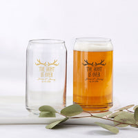 Thumbnail for Personalized 16 oz. Can Glass - The Hunt is Over