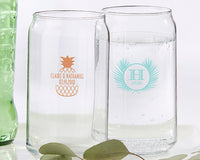 Thumbnail for Personalized 16 oz. Can Glass - Tropical Chic
