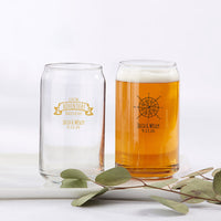 Thumbnail for Personalized 16 oz. Can Glass - Travel & Adventure