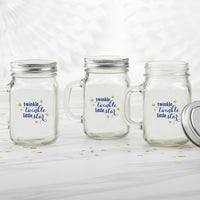 12 oz. Mason Jar Mug with Lid - Twinkle Twinkle (Set of 6) Alternate Image 4, Kate Aspen | Glassware