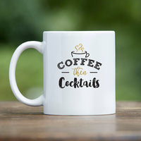 Thumbnail for Coffee then Cocktails 11 oz. White Coffee Mug