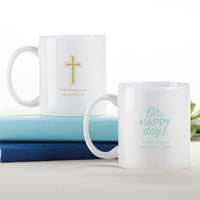 Thumbnail for Personalized 11 oz. White Coffee Mug - Religious