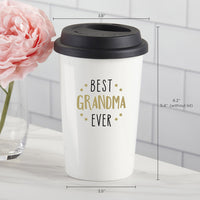 Thumbnail for Best Grandma Ever 15 oz. Ceramic Travel Mug