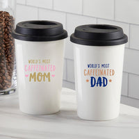 Thumbnail for World's Most Caffeinated Dad 15 oz. Ceramic Travel Mug