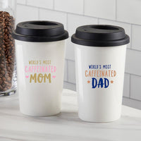 Thumbnail for World's Most Caffeinated Dad 15 oz. Ceramic Travel Mug