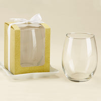 Thumbnail for Gold 15 oz. Glassware Gift Box with Ribbon (Set of 20) Main Image, Kate Aspen | Glassware Gift Box