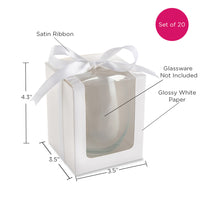 Thumbnail for White 15 oz. Glassware Gift Box with Ribbon (Set of 20) Alternate Image 6, Kate Aspen | Glassware Gift Box