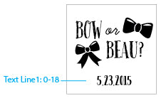 Personalized Printed Vintage 3.8 oz. Milk Bottle Favor Jar - Gender Reveal (Set of 12)