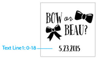 Thumbnail for Personalized Printed Vintage 3.8 oz. Milk Bottle Favor Jar - Gender Reveal (Set of 12)