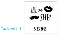 Thumbnail for Personalized Printed Vintage 3.8 oz. Milk Bottle Favor Jar - Gender Reveal (Set of 12)