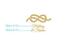 Thumbnail for Personalized 2 oz. Shot Glass/Votive Holder - Nautical Wedding